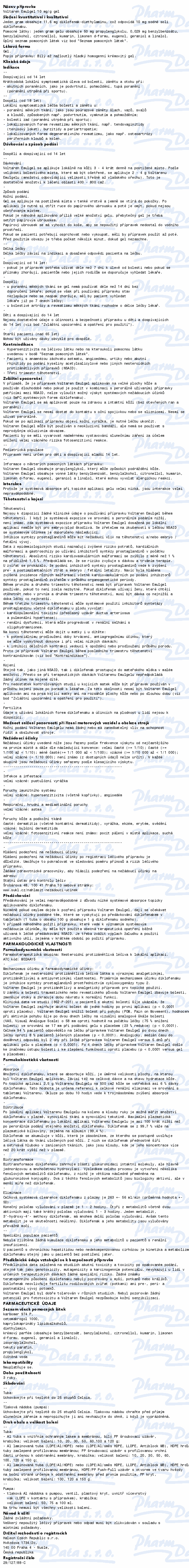 Voltaren Emugel 10mg/g gel 120g III CZ