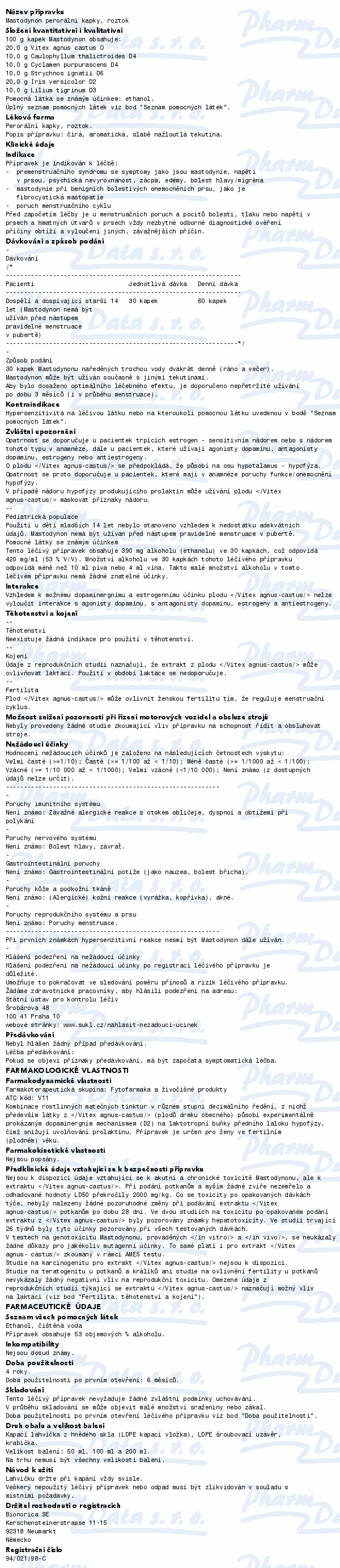 Mastodynon por.gtt.sol.1x50ml