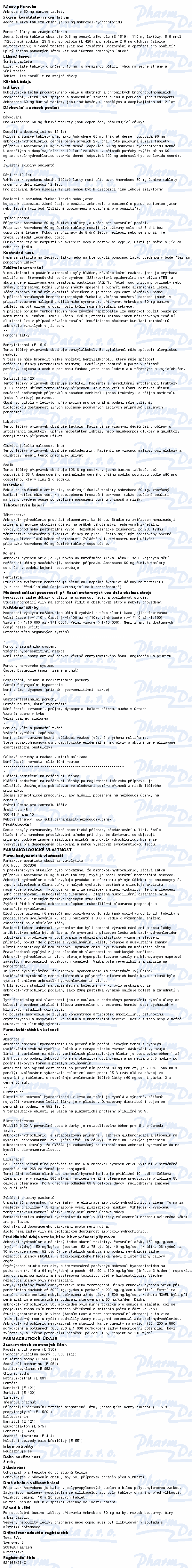 Ambrobene 60mg tbl.eff.20